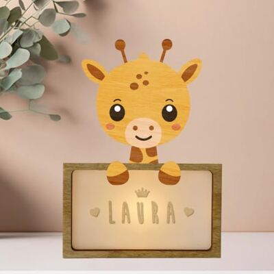WONDEE Gepersonaliseerde lamp met naam nachtlampje voor kinderen, giraf, cadeau voor pasgeborenen, mannelijk en vrouwelijk, doopcadeau voor baby's en meisjes, gepersonaliseerde cadeau-ideeën voor baby's en meisjes 0 1 2 3 4 5 jaar WONDEE Gepersonaliseerde lamp met naam nachtlampje voor kinderen, giraf, cadeau voor pasgeborenen, mannelijk en vrouwelijk, doopcadeau voor baby's en meisjes, gepersonaliseerde cadeau-ideeën voor baby's en meisjes 0 1 2 3 4 5 jaar