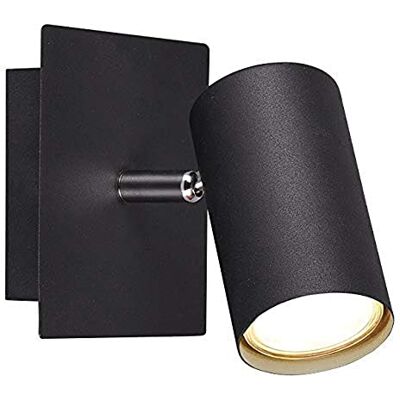 Trio Leuchten wandspot Marley zwart mat 1x GU10 802400132 Trio Leuchten wandspot Marley zwart mat 1x GU10 802400132