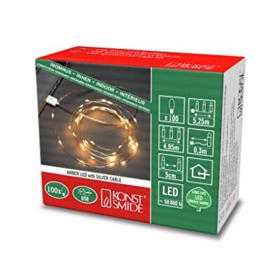 Konstsmide usb lichtsnoer amber wit Konstsmide usb lichtsnoer amber wit