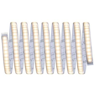 Paulmann 70670 Function MaxLED 1000 basisset LED strip 3 m, 2700 K warm wit, 40 W, 230/24 V, 75 VA, zilver, kunststof Paulmann 70670 Function MaxLED 1000 basisset LED strip 3 m, 2700 K warm wit, 40 W, 230/24 V, 75 VA, zilver, kunststof