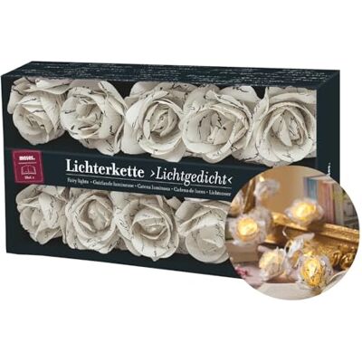 moses . Libri_x Lichtsnoer gedicht feeënverlichting met bloemen naast het boek warm witte led met timerfunctie, 1,55 m, decoratieve binnenverlichting moses . Libri_x Lichtsnoer gedicht feeënverlichting met bloemen naast het boek warm witte led met timerfunctie, 1,55 m, decoratieve binnenverlichting