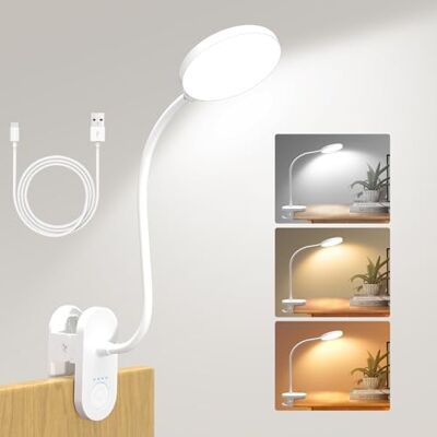 ZAPLIT 97 led-leeslamp met klem – 3 temperaturen en 10 helderheden: 2000 mAh USB-C, 40 cm flexibele hals, bedlamp, kantoor en camping ZAPLIT 97 led-leeslamp met klem – 3 temperaturen en 10 helderheden: 2000 mAh USB-C, 40 cm flexibele hals, bedlamp, kantoor en camping