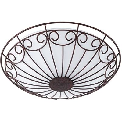 EGLO Plafondlamp Colti, 2 lichtpunten, vintage, rustiek, woonkamerlamp van metaal in antiek bruin en gesatineerd glas in wit, slaapkamerlamp, hallamp plafond met E27-fitting EGLO Plafondlamp Colti, 2 lichtpunten, vintage, rustiek, woonkamerlamp van metaal in antiek bruin en gesatineerd glas in wit, slaapkamerlamp, hallamp plafond met E27-fitting