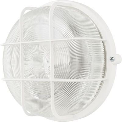 REV Led-lamp voor vochtige ruimtes, rond, IP44-7 W, 600 lumen, 3000 K, ideaal als wandlamp of plafondlamp, werkplaatslamp, kelderlamp, wit REV Led-lamp voor vochtige ruimtes, rond, IP44-7 W, 600 lumen, 3000 K, ideaal als wandlamp of plafondlamp, werkplaatslamp, kelderlamp, wit