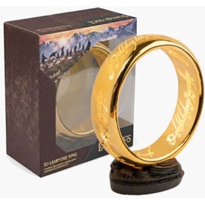 Grupo Erik Lord of the Rings Decoratieve Lamp, de unieke ring Replica Lord of the Rings Decoratie, werkt via USB en batterijen, officieel product, Lord of the Rings Merchandise Grupo Erik Lord of the Rings Decoratieve Lamp, de unieke ring Replica Lord of the Rings Decoratie, werkt via USB en batterijen, officieel product, Lord of the Rings Merchandise