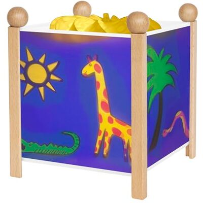 Trousselier La Jungle Nachtlampje Magische lantaarn Ideaal cadeau voor kinderen Cartoon Geruststellend licht Natuurlijke houtkleur Lamp 12V 10W inbegrepen Elektrische stekker. EU Trousselier La Jungle Nachtlampje Magische lantaarn Ideaal cadeau voor kinderen Cartoon Geruststellend licht Natuurlijke houtkleur Lamp 12V 10W inbegrepen Elektrische stekker. EU