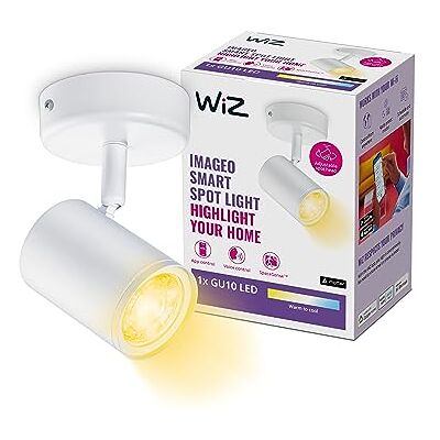 WiZ Imageo Opbouwspot – 1 spot – warm tot koelwit licht – Slimme plafondspots – GU10 fitting – 1 x 5 W – wit – wifi WiZ Imageo Opbouwspot – 1 spot – warm tot koelwit licht – Slimme plafondspots – GU10 fitting – 1 x 5 W – wit – wifi