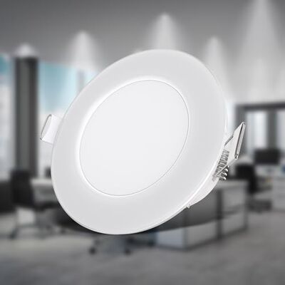B.K.Licht Set van 5 led-inbouwspots voor badkamer, 230 V, plat, IP65, lichtkleur, neutraal wit, gatgrootte: 68 mm, led-spot, plafondspot, inbouwspot B.K.Licht Set van 5 led-inbouwspots voor badkamer, 230 V, plat, IP65, lichtkleur, neutraal wit, gatgrootte: 68 mm, led-spot, plafondspot, inbouwspot