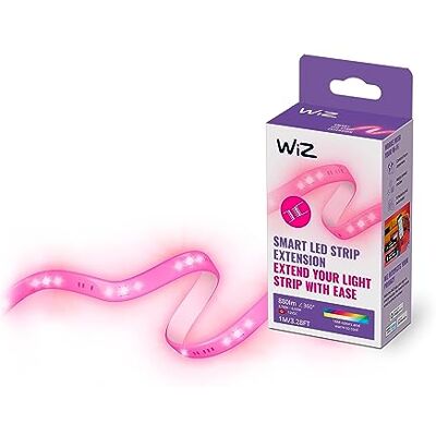 WiZ Ledstrip Uitbreidingsset 1 meter RGB+W Makkelijke installatie Gekleurd en Wit Licht Wi-Fi Uitbreiding voor de LED strip Starterset van 2 meter RGB; één kleur tegelijk WiZ Ledstrip Uitbreidingsset 1 meter RGB+W Makkelijke installatie Gekleurd en Wit Licht Wi-Fi Uitbreiding voor de LED strip Starterset van 2 meter RGB; één kleur tegelijk