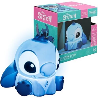 Paladone Stitch Squishy Lamp Officiële Disney-gelicentieerde bureaulamp, speelkamerdecoratie en merchandise voor jongens en meisjes, nachtlampje accessoires cadeau voor speelkamer en Paladone Stitch Squishy Lamp Officiële Disney-gelicentieerde bureaulamp, speelkamerdecoratie en merchandise voor jongens en meisjes, nachtlampje accessoires cadeau voor speelkamer en