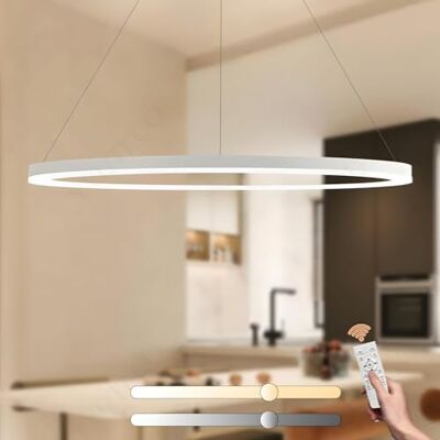 YYUTLUO Moderne led-kroonluchter DIY cirkel 1 witte ringen: 100 cm = 45 W hangende verlichting led metaal + acryl afstandsbediening dimbaar 2,4 G hanglamp plafond rond woonkamer slaapkamer YYUTLUO Moderne led-kroonluchter DIY cirkel 1 witte ringen: 100 cm = 45 W hangende verlichting led metaal + acryl afstandsbediening dimbaar 2,4 G hanglamp plafond rond woonkamer slaapkamer