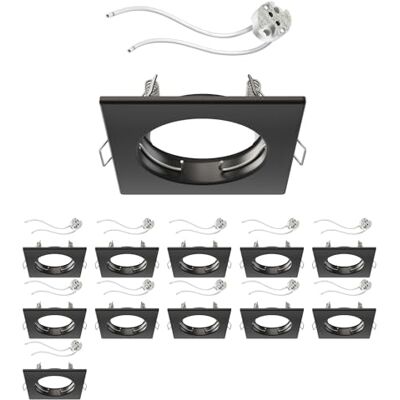 ledscom.de 12 stuks inbouwframe voor plafond RIR inbouwframe mat zwart vierkant (LED/halogeen/MR16/50mm) GU5.3-fitting inbegrepen ledscom.de 12 stuks inbouwframe voor plafond RIR inbouwframe mat zwart vierkant (LED/halogeen/MR16/50mm) GU5.3-fitting inbegrepen