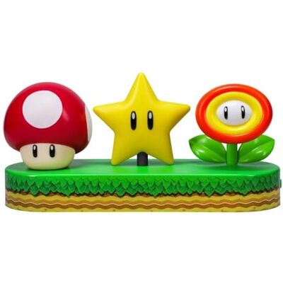 Paladone Super Mario Pictogram Lamp Officieel gelicentieerde Mario Brothers-bureaulamp, speelkamerdecoratie en merchandise voor jongens en meisjes, nachtlampje, accessoire cadeau voor Paladone Super Mario Pictogram Lamp Officieel gelicentieerde Mario Brothers-bureaulamp, speelkamerdecoratie en merchandise voor jongens en meisjes, nachtlampje, accessoire cadeau voor