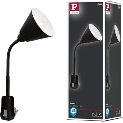 Paulmann Junus Stekkerlamp met flexibele arm Stekkerlamp Zwart Paulmann Junus Stekkerlamp met flexibele arm Stekkerlamp Zwart