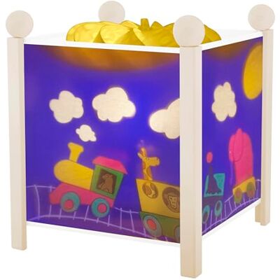 Trousselier Train du Train Nachtlampje Magische lantaarn Ideaal cadeau voor kinderen Cartoon Geruststellend licht Wit hout kleur Inclusief lamp 12V 10W Elec-stekker. EU Trousselier Train du Train Nachtlampje Magische lantaarn Ideaal cadeau voor kinderen Cartoon Geruststellend licht Wit hout kleur Inclusief lamp 12V 10W Elec-stekker. EU
