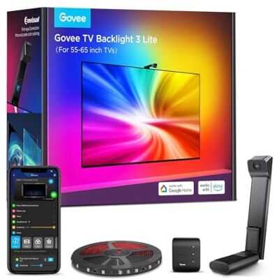 Govee TV Backlight 3 Lite Intelligente verlichting via Wi-Fi/Bluetooth-band Govee TV Backlight 3 Lite Intelligente verlichting via Wi-Fi/Bluetooth-band