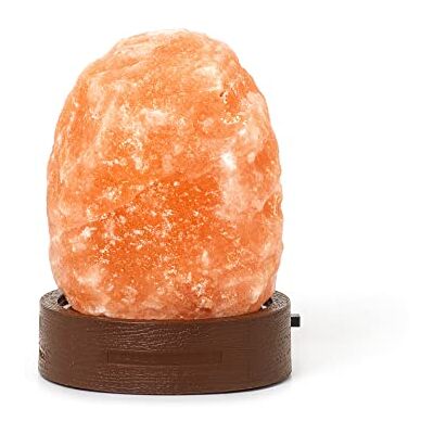 Legami Himalaya zoutlamp, mini, Ø 7 cm, 300/400 g, chromotherapie, natuurlijke vorm, lichteffect, batterijen niet inbegrepen, handgemaakt Legami Himalaya zoutlamp, mini, Ø 7 cm, 300/400 g, chromotherapie, natuurlijke vorm, lichteffect, batterijen niet inbegrepen, handgemaakt