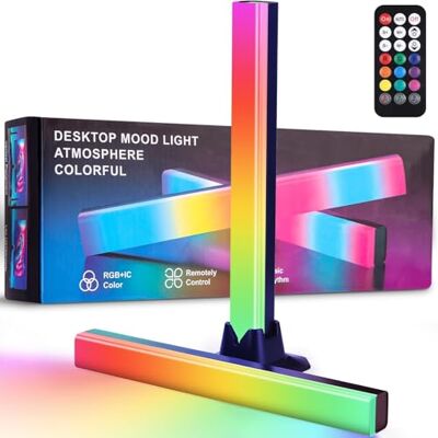 LEAZZLE Led-tv-lamp, RGB-muzieksynchronisatie, gaminglamp met afstandsbediening, kleurveranderende tv-spelachtergrondverlichting, geschikt voor games, computers en kamerdecoratie LEAZZLE Led-tv-lamp, RGB-muzieksynchronisatie, gaminglamp met afstandsbediening, kleurveranderende tv-spelachtergrondverlichting, geschikt voor games, computers en kamerdecoratie