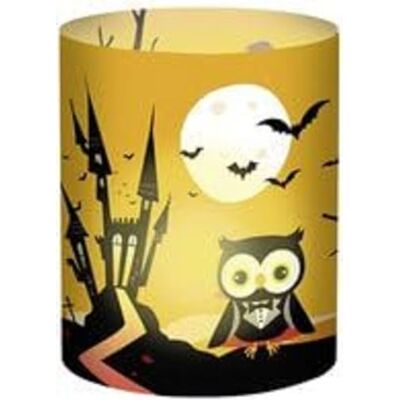 Ursus Ambient Halloween Mini tafellamp van transparant papier ca. 10 x 27 cm, 115 g/m² diameter ca. 8 cm, aan één zijde bedrukt, ideaal als tafeldecoratie Ursus Ambient Halloween Mini tafellamp van transparant papier ca. 10 x 27 cm, 115 g/m² diameter ca. 8 cm, aan één zijde bedrukt, ideaal als tafeldecoratie
