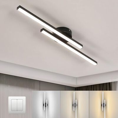 Toolight Comely Led-plafondlamp, dimbaar, 60 cm, moderne kroonluchter, 3000 K/4500 K/6500 K, dimschakelaar, led-plafondlamp voor woonkamer, keuken, entree, hal, slaapkamer Toolight Comely Led-plafondlamp, dimbaar, 60 cm, moderne kroonluchter, 3000 K/4500 K/6500 K, dimschakelaar, led-plafondlamp voor woonkamer, keuken, entree, hal, slaapkamer