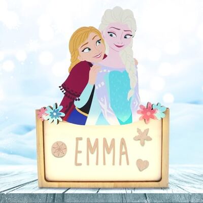 WONDEE Disney IJskoningin-lamp voor meisjes, personaliseerbaar, met naam, nachtlampje voor kinderen, prinsessen, Elsa en Anna, cadeau voor baby's, vrouwen, doopcadeau, meisjes, Disney WONDEE Disney IJskoningin-lamp voor meisjes, personaliseerbaar, met naam, nachtlampje voor kinderen, prinsessen, Elsa en Anna, cadeau voor baby's, vrouwen, doopcadeau, meisjes, Disney