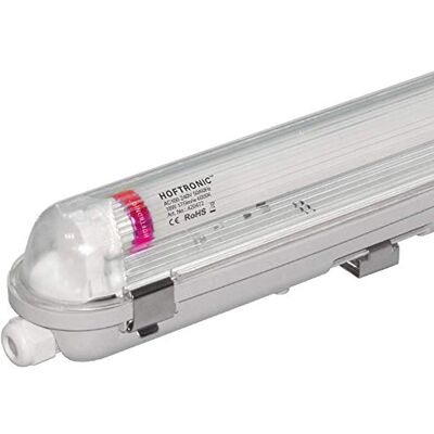 HOFTRONIC LED-lamp voor vochtige ruimtes 120 cm 6000 K koud wit 18 W 3150 lm 175 lm/W flikkervrij leesbaar T8 werkplaatslamp IP65 waterdicht voor garage, kelder, badkamer, kantoor, magazijn HOFTRONIC LED-lamp voor vochtige ruimtes 120 cm 6000 K koud wit 18 W 3150 lm 175 lm/W flikkervrij leesbaar T8 werkplaatslamp IP65 waterdicht voor garage, kelder, badkamer, kantoor, magazijn