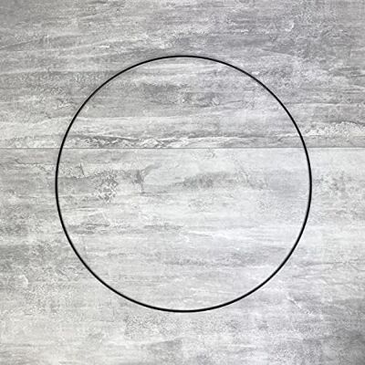 Lealoo Grote metalen ring, zwart, diameter 50 cm, voor lampenkap, epoxyring, dromenvanger Lealoo Grote metalen ring, zwart, diameter 50 cm, voor lampenkap, epoxyring, dromenvanger