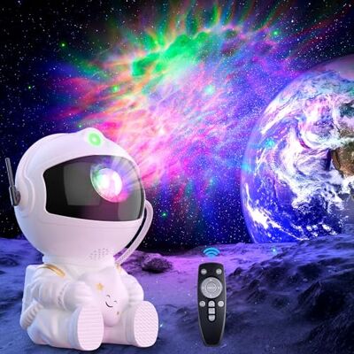 Macchiatto Nachtlampje voor kinderen, projector, astronaut, sterrenhemel, led, lamp, slaapkamer, nachtlampje, projector, baby, plafond met 8 modi, 360 graden draaibaar, voor kinderen en volwassenen Macchiatto Nachtlampje voor kinderen, projector, astronaut, sterrenhemel, led, lamp, slaapkamer, nachtlampje, projector, baby, plafond met 8 modi, 360 graden draaibaar, voor kinderen en volwassenen