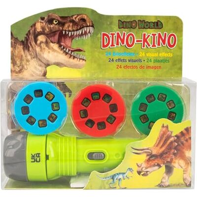 Depesche Dino World 12638 Zaklamp met 24 visuele effecten, projectie van dinosaurussen, meerkleurig Depesche Dino World 12638 Zaklamp met 24 visuele effecten, projectie van dinosaurussen, meerkleurig