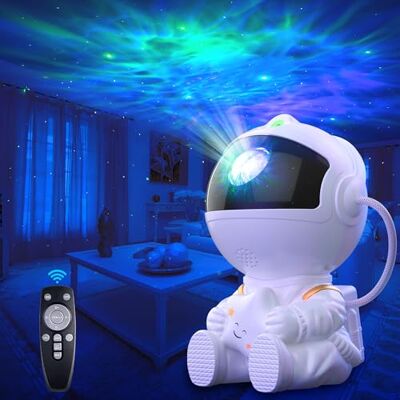Macchiatto Astronaut projector sterrenhemel, 8 nevelmodi, Galaxy met afstandsbediening, 360° draaibaar, nachtlampje voor kinderen en volwassenen Macchiatto Astronaut projector sterrenhemel, 8 nevelmodi, Galaxy met afstandsbediening, 360° draaibaar, nachtlampje voor kinderen en volwassenen