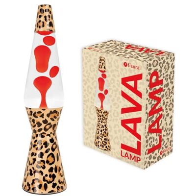 Fisura Lavalamp luipaard, rode lava, reservelamp, 11 x 40 cm Decoratieve lamp in retrostijl met lava- of glitterbeweging, afhankelijk van het model Fisura Lavalamp luipaard, rode lava, reservelamp, 11 x 40 cm Decoratieve lamp in retrostijl met lava- of glitterbeweging, afhankelijk van het model