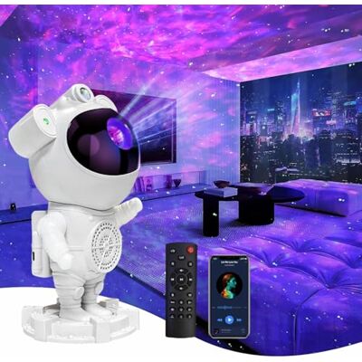 Recsg Star Sky Sterrenprojector Galaxy Night Light led-plafondlamp astronaut Nebula met timer en afstandsbediening, cadeau voor volwassenen en kinderen slaapkamer (kleur) Recsg Star Sky Sterrenprojector Galaxy Night Light led-plafondlamp astronaut Nebula met timer en afstandsbediening, cadeau voor volwassenen en kinderen slaapkamer (kleur)
