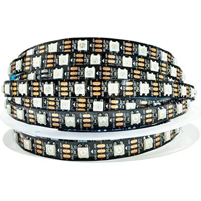 Tesfish WS2812B LED Strip Light 5V, RGB LED Pixel Strip 5m 5050 300 LEDs IP30 Flexibel Zwarte PCB Full Colour aanpasbare Smart LED lichtstrip voor Reclame Decoratie DIY Projecten Tesfish WS2812B LED Strip Light 5V, RGB LED Pixel Strip 5m 5050 300 LEDs IP30 Flexibel Zwarte PCB Full Colour aanpasbare Smart LED lichtstrip voor Reclame Decoratie DIY Projecten
