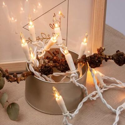 Hellum Int. 10 lampen, mini-lichtketting 1,35 m met stekker en schakelaar, voor kerstboom, klassieke lichtnet, witte kabel, <59 lm 831153 Hellum Int. 10 lampen, mini-lichtketting 1,35 m met stekker en schakelaar, voor kerstboom, klassieke lichtnet, witte kabel, <59 lm 831153