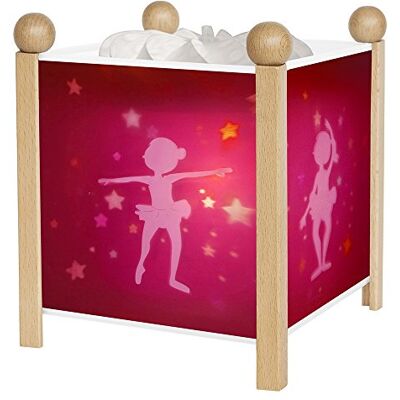 Trousselier Ballerina's Nachtlampje Magische lantaarn Ideaal cadeau voor kinderen Cartoon Geruststellend licht Natuurlijke houtkleur Inclusief lamp 12V 10W Elec-stekker. EU Trousselier Ballerina's Nachtlampje Magische lantaarn Ideaal cadeau voor kinderen Cartoon Geruststellend licht Natuurlijke houtkleur Inclusief lamp 12V 10W Elec-stekker. EU