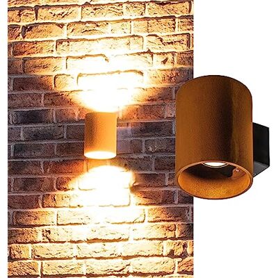 SLV RUSTY UP/DOWN WL 1004651 Wandlamp voor muren, paden, ingangen, led-buitenspot, tuinlamp, IP65, 14,0 W, 525 lm, roest SLV RUSTY UP/DOWN WL 1004651 Wandlamp voor muren, paden, ingangen, led-buitenspot, tuinlamp, IP65, 14,0 W, 525 lm, roest