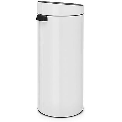 Brabantia 115141 Aanraak vuilnisbak vlak nieuw, 30 liter, wit Brabantia 115141 Aanraak vuilnisbak vlak nieuw, 30 liter, wit