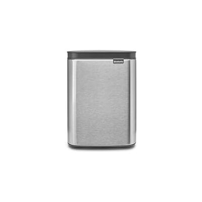 Brabantia Bo Waste Bin, 4L Matt Steel Vingerprint Proof Brabantia Bo Waste Bin, 4L Matt Steel Vingerprint Proof