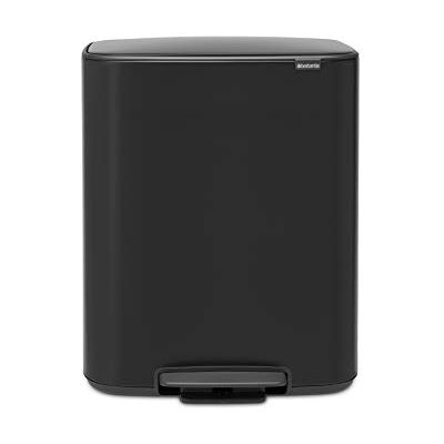 Brabantia Recycling pedaalemmer, staal, mat zwart, groot (2 x 30 liter) Brabantia Recycling pedaalemmer, staal, mat zwart, groot (2 x 30 liter)
