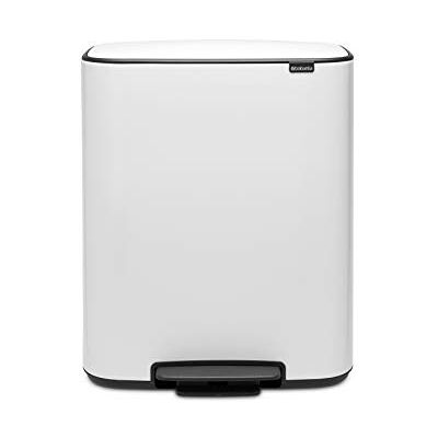 Brabantia 211300 Bo pedaalemmer, met 1 binnenemmer, 60 liter, wit Brabantia 211300 Bo pedaalemmer, met 1 binnenemmer, 60 liter, wit