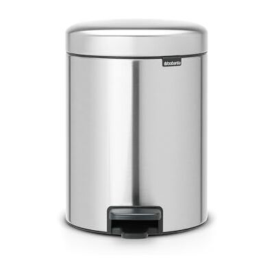 Brabantia NewIcon Prullenbak 5L Kunststof Binnenemmer Matt Steel Fingerprint Proof Brabantia NewIcon Prullenbak 5L Kunststof Binnenemmer Matt Steel Fingerprint Proof