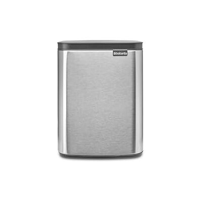 Brabantia Bo Waste Bin, 7 l Matt Steel Vingerprint Proof Brabantia Bo Waste Bin, 7 l Matt Steel Vingerprint Proof