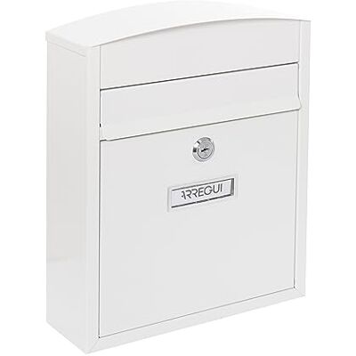 ARREGUI Brievenbus van roestvrij staal, 28,5 x 24 x 9,5 cm, wit ARREGUI Brievenbus van roestvrij staal, 28,5 x 24 x 9,5 cm, wit