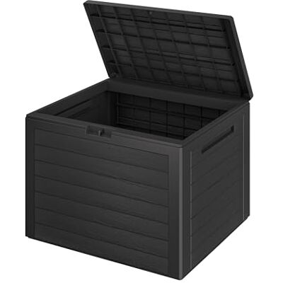 Casaria ® Tuinkist, 190 liter, uv-bestendig, met inbouwgrepen, afsluitvoorziening voor balkon, terras, woonkamer, serre, 78 x 44 cm, antraciet Casaria ® Tuinkist, 190 liter, uv-bestendig, met inbouwgrepen, afsluitvoorziening voor balkon, terras, woonkamer, serre, 78 x 44 cm, antraciet