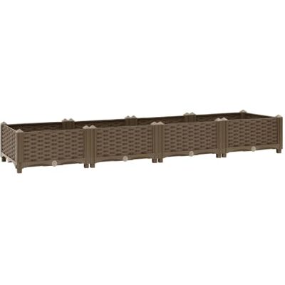vidaXL Verhoogd bed, plantenbak, plantenbak, bloembak, tuin, balkon, terras, buiten, 160 x 40 x 23 cm, polypropyleen vidaXL Verhoogd bed, plantenbak, plantenbak, bloembak, tuin, balkon, terras, buiten, 160 x 40 x 23 cm, polypropyleen