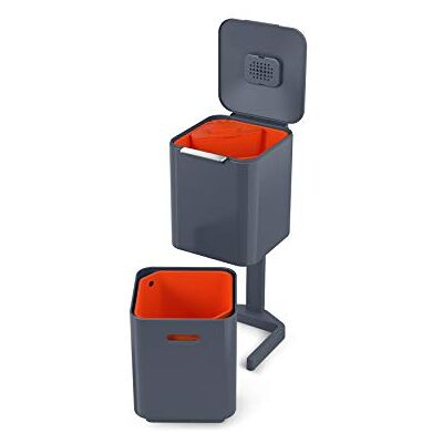 Joseph Joseph Totem Compact afvalscheider en recyclingeenheid 40 liter grafiet Joseph Joseph Totem Compact afvalscheider en recyclingeenheid 40 liter grafiet