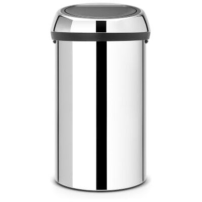 Brabantia Touch Bin 108280 vuilbak, 60 l, roestvrij staal glanzend Brabantia Touch Bin 108280 vuilbak, 60 l, roestvrij staal glanzend