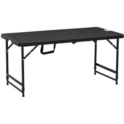 Outsunny Tuintafel, rechthoekig, opvouwbaar, 118 x 60 x 74 cm, grijs Outsunny Tuintafel, rechthoekig, opvouwbaar, 118 x 60 x 74 cm, grijs