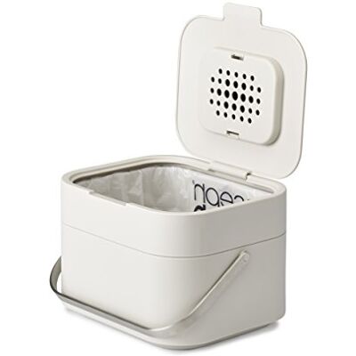 Joseph Joseph Stack 4 Tafelafvalemmer voor organisch afval compostbak grijs Joseph Joseph Stack 4 Tafelafvalemmer voor organisch afval compostbak grijs