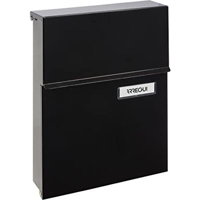 ARREGUI Line E6804 Individuele brievenbus van staal, maat S (A5 post), met beschermd slot, regenbestendig, kleine wandbrievenbus, eenvoudig te installeren, zwart ARREGUI Line E6804 Individuele brievenbus van staal, maat S (A5 post), met beschermd slot, regenbestendig, kleine wandbrievenbus, eenvoudig te installeren, zwart